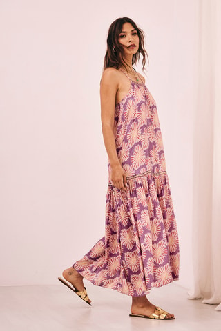Robe longue Runa - Violet