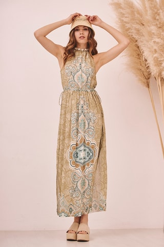 Robe longue Pilku - Vert