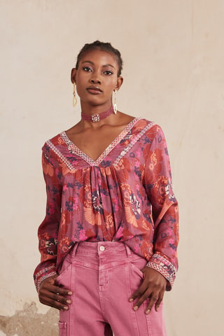 Blouse Alana - Rose
