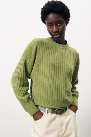 Pull Naicha - Vert olive
