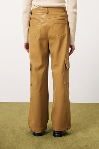 Pantalon droit taille haute Cyra - Camel