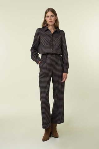 Pantalon droit taille haute Palmier - Noir