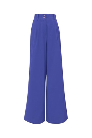 Pantalon large taille haute Philo - Violet