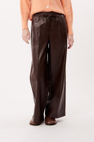 Pantalon large Allen - Marron foncé