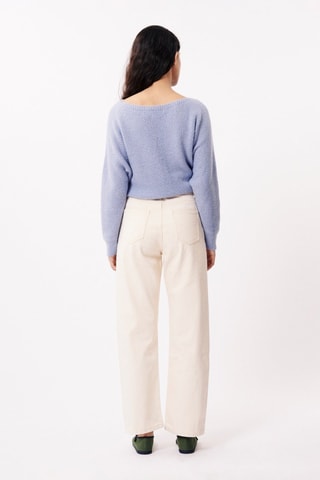 Jean droit taille haute Agatha - Ecru