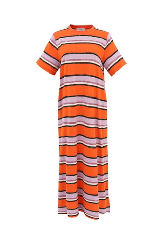Robe t-shirt Armony - Orange et noir