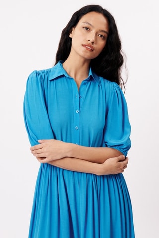 Robe longue Elif - Bleu électrique