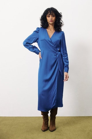 Robe portefeuille Chandell - Bleu électrique