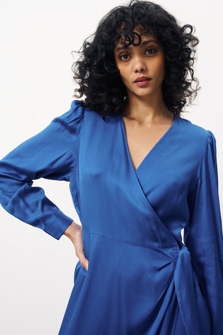 Robe portefeuille Chandell - Bleu électrique
