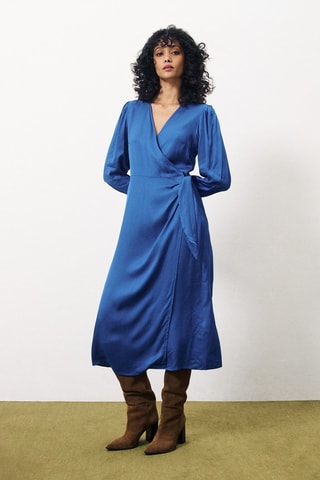 Robe portefeuille Chandell - Bleu électrique
