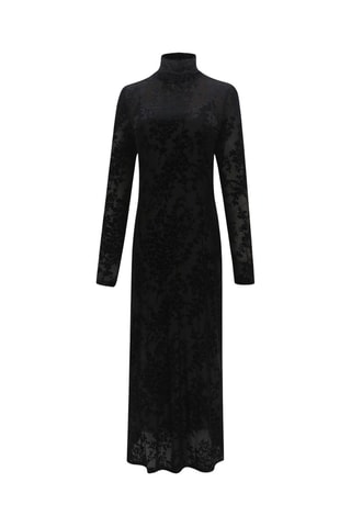 Robe longue en velours Edese - Noir