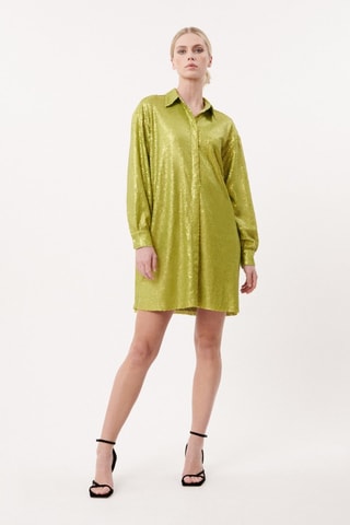 Robe chemise Skye - Vert olive