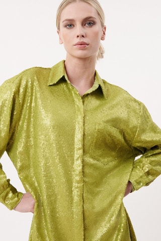 Robe chemise Skye - Vert olive