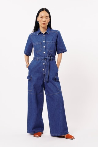 Combinaison en jean Akila - Indigo