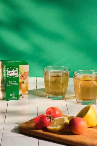 Té verde con menta ecológico - 6 bolsas grandes - 48 g