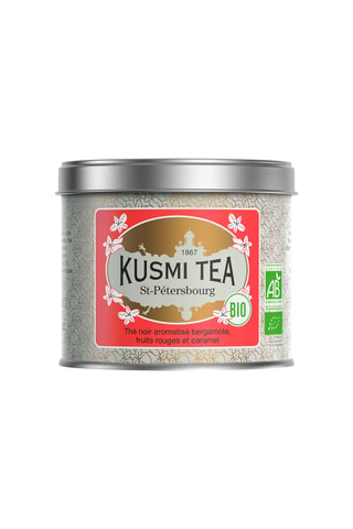Té Saint-Pétersbourg ecológico - Frutos rojos, caramelo y bergamota - Lata de metal - 100 g