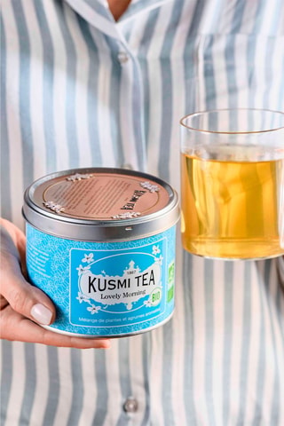 Té Lovely Morning ecológico - Mate, limón, guaraná y pomelo - Lata de metal - 100 g