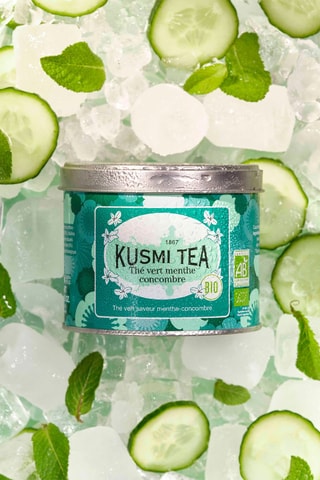 Té verde menta-pepino ecológico - Lata de metal - 100 g