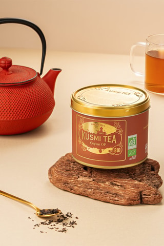 Té negro de Ceilán ecológico - Lata de metal - 100 g