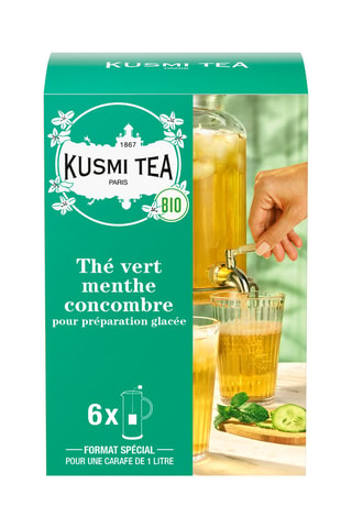 Té verde de menta-pepino ecológico para té helado - 6 bolsitas - 48 g