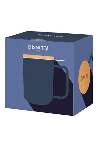 Taza con infusor de porcelana y haya -  48 cl