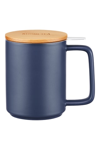 Taza con infusor de porcelana y haya -  48 cl