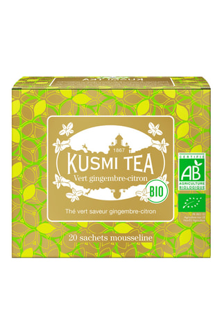 2 x Té verde jengibre-limón ecológico - 20 bolsas