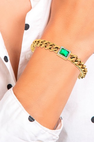 Bracelet doré à l'or fin jaune
