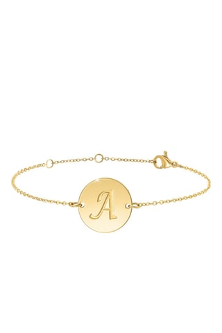 Bracelet - 
Doré - Lettre au choix