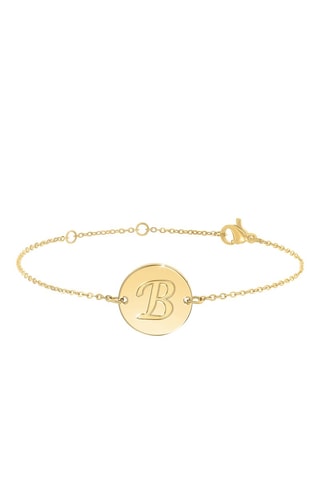 Bracelet - 
Doré - Lettre au choix