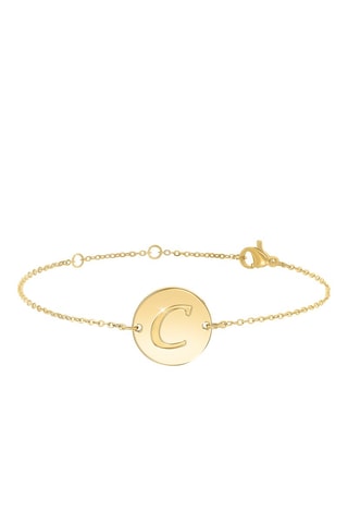 Bracelet - 
Doré - Lettre au choix