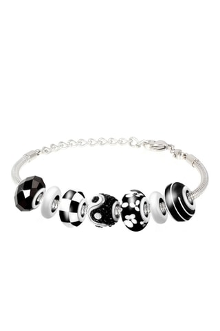 Bracelet Argenté et noir