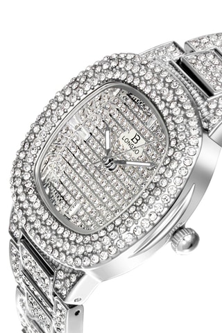 Montre à quartz en acier - Cristaux de Bohème