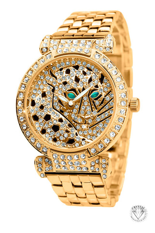 Montre à quartz en laiton - Doré