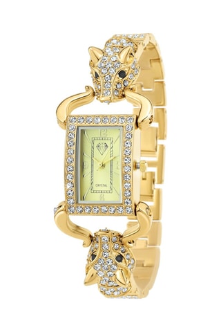 Montre à quartz en laiton - Doré et jaune