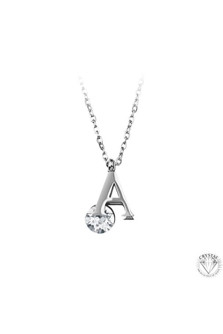 Collier Alphabet - Cristaux de Bohème - Modèle au choix