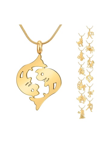 Collier 
Doré à l'or fin jaune - Pendentif au choix