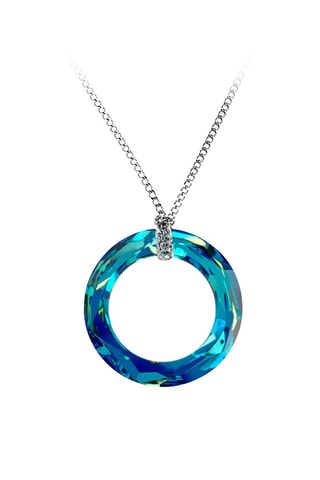 Collier  Argenté et bleu
