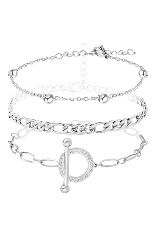 3 bracelets - Argenté