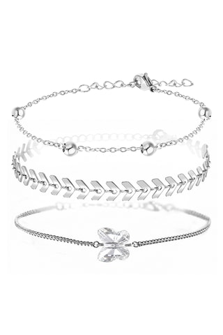 3 bracelets - Argenté