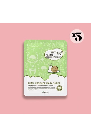 5 Maskers met Pure Slakkenessence - Alle huidtypen 5 x 25 ml