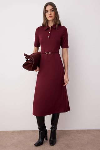Abito a polo - Rosso