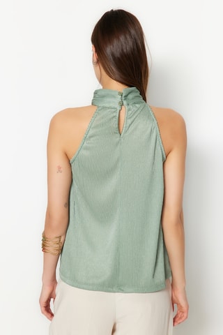 Blusa regular senza maniche - Verde chiaro