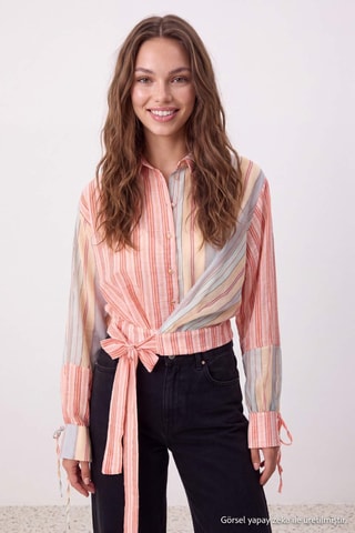Camisa anudada - Rosa