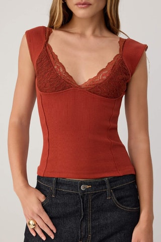 Blusa sin mangas - Naranja