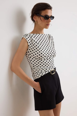 Blusa senza maniche - Beige