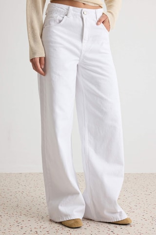 Jeans wide legs - Bianco