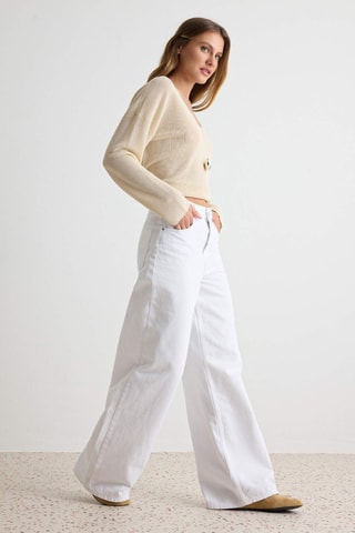 Jeans wide legs - Bianco