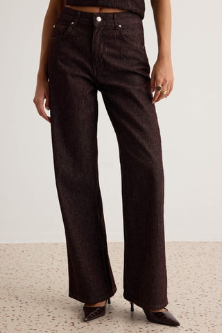 Jeans wide legs - Marrone
