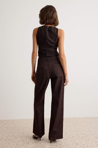 Jeans wide legs - Marrone
